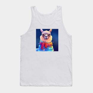 Cute Llama Drawing Tank Top